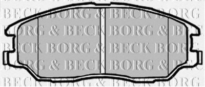 BORG & BECK bbp1912 -  Комплект тормозных колодок, дисковый тормоз